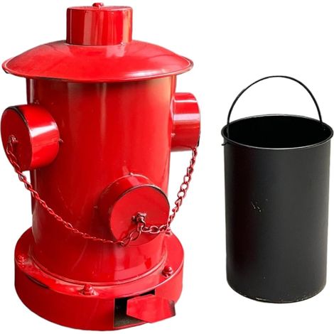 Hydrant Trash Can Large Capacity Pedal Dustbin 40L Outdoor