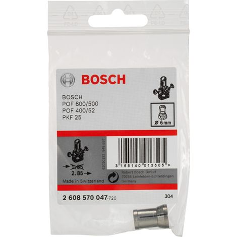 Bosch Spannzange ohne Spannmutter, 6 mm, für Bosch-Oberfräse