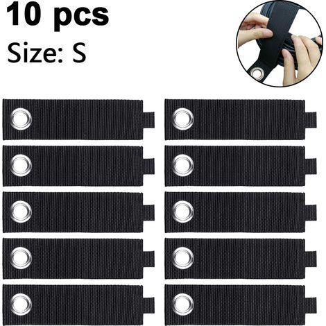 Lot de 10 supports de rallonge électrique, sangles de rangement robustes compatibles avec les crochets de garage et les supports de tuyau de piscine (1/5)