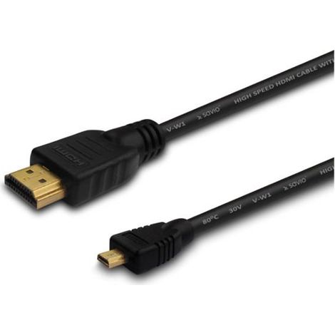 Savio cl-39 cavo hdmi 1 m hdmi tipo a (standard) hdmi tipo d (micro) nero