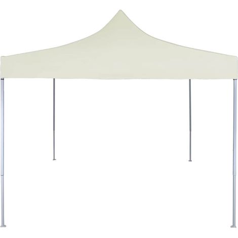 vidaXL Carpa plegable profesional acero color crema 2x2 m (1/2)