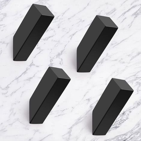 Ganci per asciugamani neri, nero opaco, moderni ganci per asciugamani in acciaio inox SUS 304 robusto e impermeabile per bagno, camera da letto, ingresso, guardaroba, garage, montaggio a parete, confe (1/5)