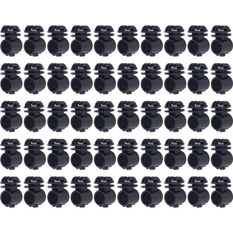 Lot de 50 vis isolantes 2,1 cm pour clôture électrique, accessoires de système à impulsions, tiges porteuses (1/5)
