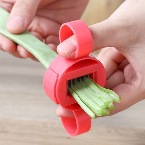 2pcs Multi-Function Creative Bean Wire Cutter Peeler Green Beans Lentil Cutter Kitchen Gadget Kitche (1/4)