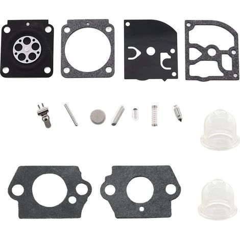 MCHNIC Kit de reparation de membrane carburateur pour Stihl FS45C FS45L FS46C FS55R FS55C FS55RC FS55T FC55 FS74 FS76 FS80 FS85 FC75 FC85 HS80 HS85 HL45 HL75 HS45 HS75 HT70 HT75 KM55 KM55R KM80 KM85 (1/5)