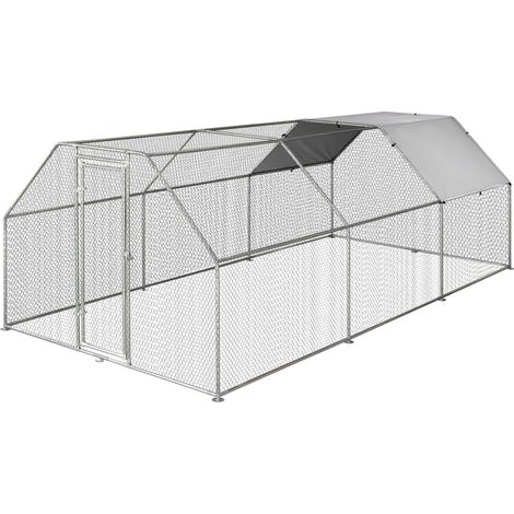 Pollaio Gabbia per Galline da Esterno 280x570x195 cm in Metallo (1/5)