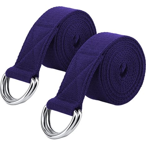 Sangle D Étirement En Coton Avec Boucle Anneau Pour Yoga Et Fitness À La Maison Ou Gymnase 1 Pièce (1/5)
