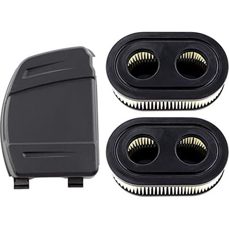2 filtres à air avec couvercle pour moteurs Briggs & Stratton 550E 575EX 575IS 625EXI 650EXI 675EXI 675IS – Remplace 593260 798339 798452