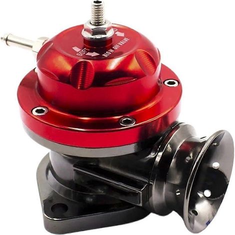 Soupape de décharge de turbocompresseur d'échappement type RS universelle pour régulateur de pression de carburant, tuyau en alliage d'aluminium rouge (1/3)