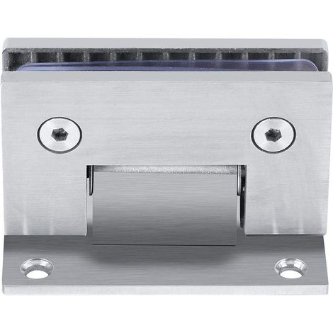 Charnière Pince de Porte Verre 90º Support Mural sans Cadre Clip pour Porte de Douche en Verre 8-10mm avec vis Accessoire (1/3)