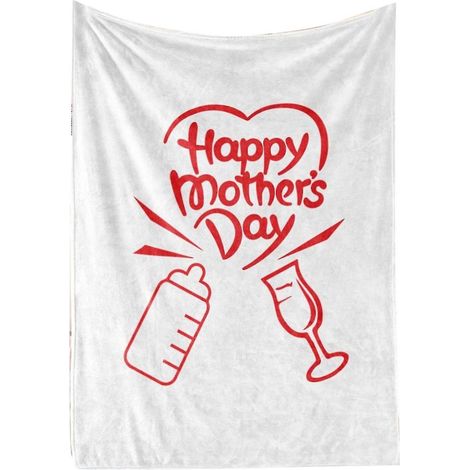 Couverture pour la fête des mères - Confortable, lavable en machine, toutes saisons - 80 x 100 cm - BL320 (1/5)