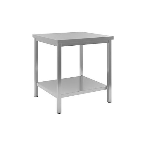eurokraft basic Tavolo da lavoro in acciaio inox 1 ripiano