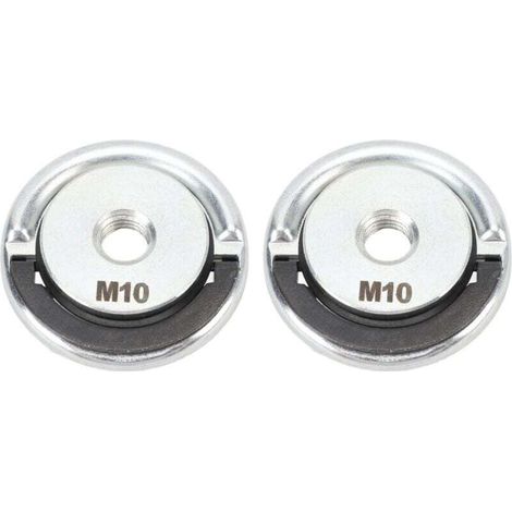 Amoladora de liberación rápida, tuerca M10, Durchmesser de 45 mm, 9,5 mm, placa de presión de sujeción de acero aleado, muela de amolar (2 piezas) (1/4)