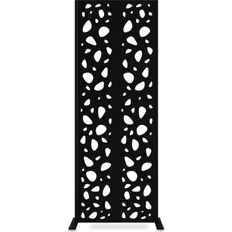 Panel decorativo SUNNY negro H.160cm motivos en los laterales (1/5)