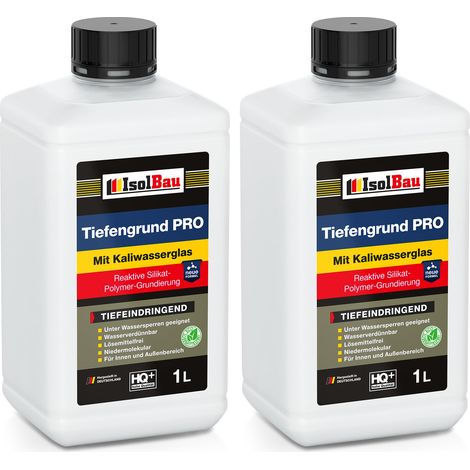IsolBau Tiefengrundierung mit Wasserglas PRO 2l (1/5)