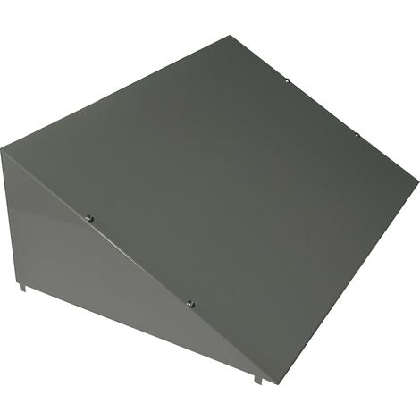 Tetto Inclinato 60x40x20 cm per Armadio in Metallo Verniciato Grigio Chiaro