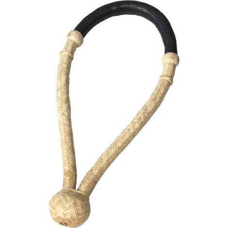 Bosal bicolore in cuoio rivestito in rawhide intrecciato