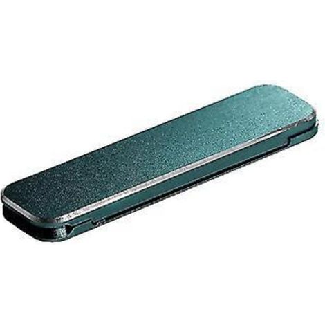 Support de téléphone pliable en métal invisible, support de bureau adhésif (bleu)