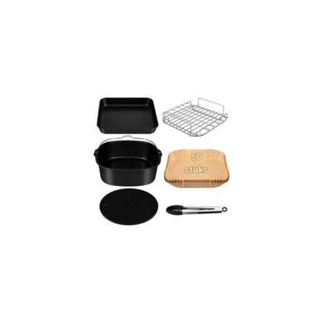 Accessori per friggitrice ad aria - Kit da 6 pezzi - 22 cm - per friggitrice ad aria COSORI Turboblaze - Crezuo