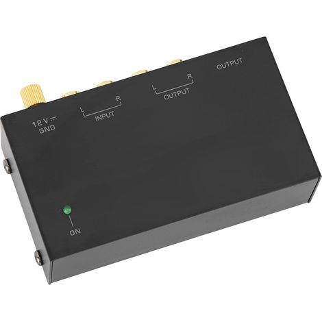 Préampli Phono Alimentation Universelle 100‑240V pour Platine Vinyle, Connexion UE (1/5)