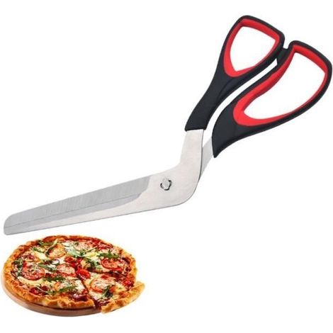 Ciseaux à Pizza - Professionnel - 27 CM - Acier Inoxydable - Ergonomique - Facile à Nettoyer (1/4)
