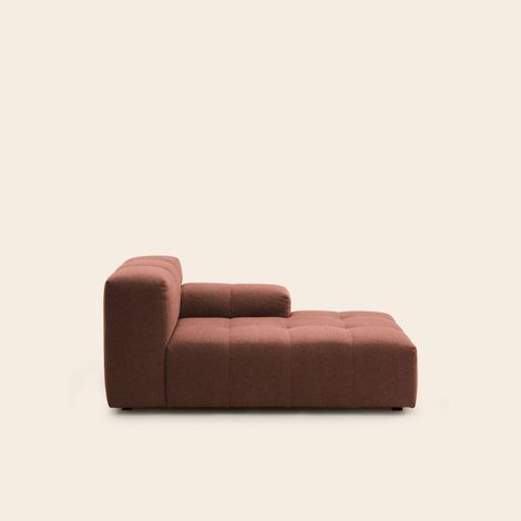 Méridienne modulable D en Effet capitonné tissu texturé Glory UBERTO (1/4)