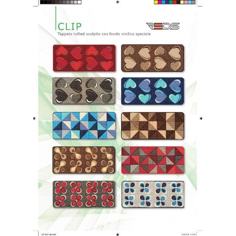 Tappeto cucina clip 57 x 190 cm reds (1/2)