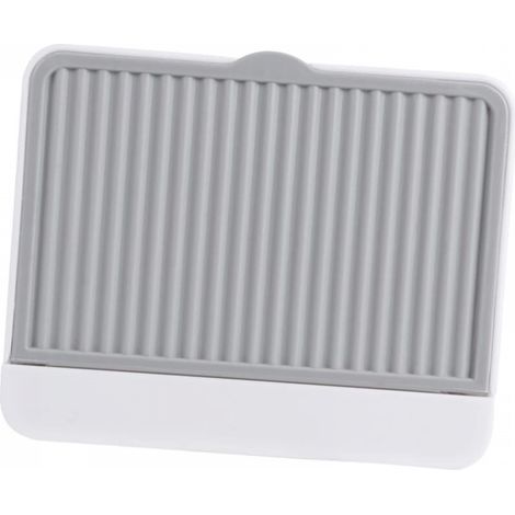 1 Porte- Mural - Porte- - Support de Rangement pour la Maison - Étagère de Drainage - Support de Rangement Pratique - Autocollant pour Traces - Gris (1/5)