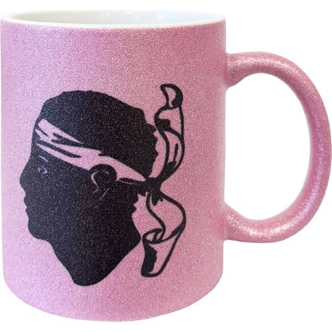 Tasse rose en céramique corse par Cbkreation (1/2)