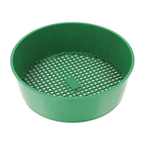 Portable Garden Floor Sieve Plastic Stone Sieve Diameter 21cm Weight 60g with 1 Garden Tool for Gardening Assorted Colour (1/5)