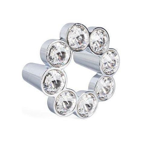pomo zamak/cristal sinatra ø50 c32 cromo 8 cristales swarovski original (caja 25) (1/2)