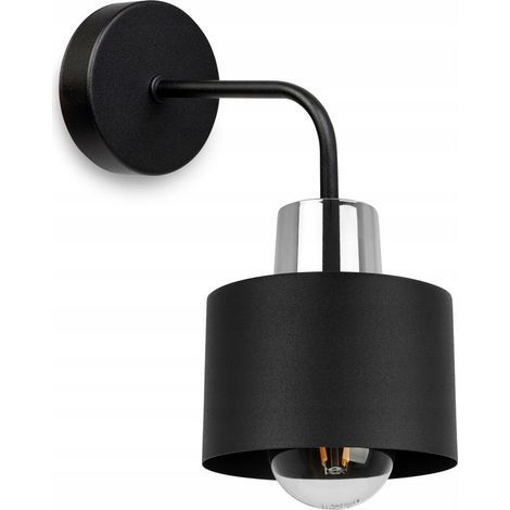 AMXCNOY Applique murale carrée, plafonnier LED noir (1/5)
