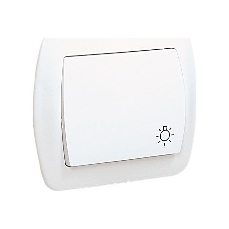Interrupteur Blanc As1/11 - Simple - Ce - Design Minimaliste - Interrupteur À Bascule