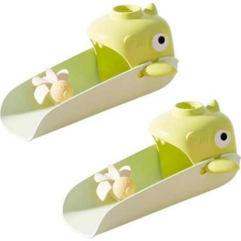 CCYKXA  Two silicone tap extensions for children with temperature sensors, suitable for washing children's and babies' hands, suitable for kitchens and bathrooms. (1/5)