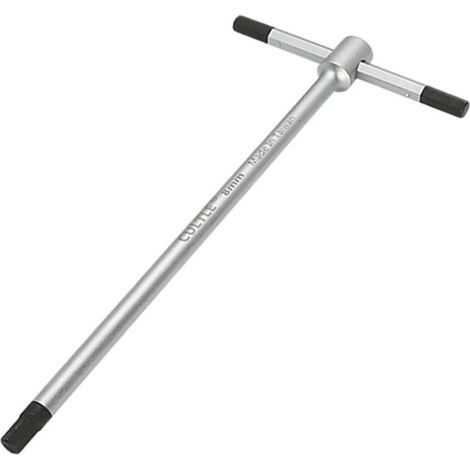 Metric 6mm T-Handle Hex Keys, Silver (1/4)