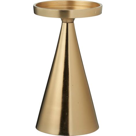 Deko-Kerzenständer, gold, 17 cm