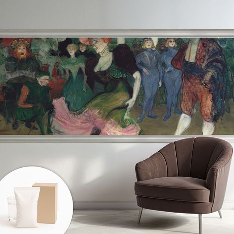 Papier peint intissé décoratif pour salon chambre et cuisine Facile à poser avec colle Danse de bal 250x104 cm (1/5)