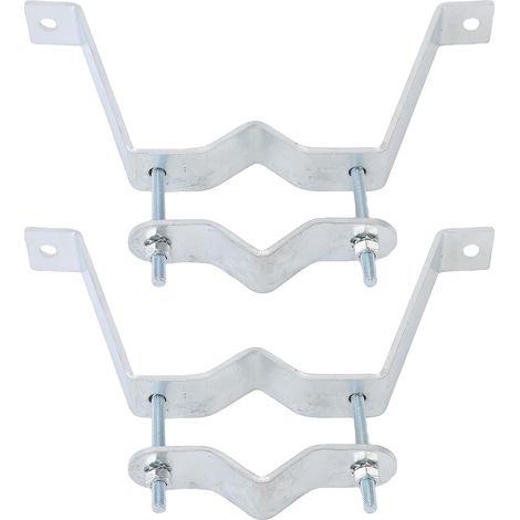 Supports de Mât D'antenne TV Robustes, Fixation Murale Réglable, Pince pour Mât D'antenne pour Mâts de Drapeau, Cheminées, Canalisations, la Plupart des Poteaux (1/5)
