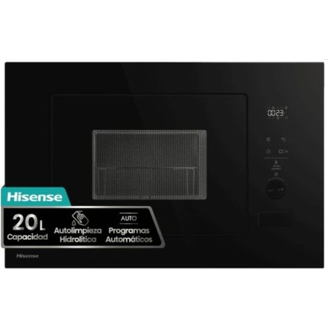 Hisense BIM320G52BG - Horno Microondas Integrable 20 Litros Con Grill Negro (1/4)