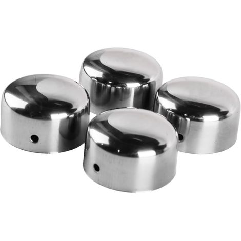 Embouts de Main Courante Ronds en Acier Inoxydable de 45 mm de diamètre intérieur pour marches d'escalier, raccords et couvercles de Main Courante (1/5)
