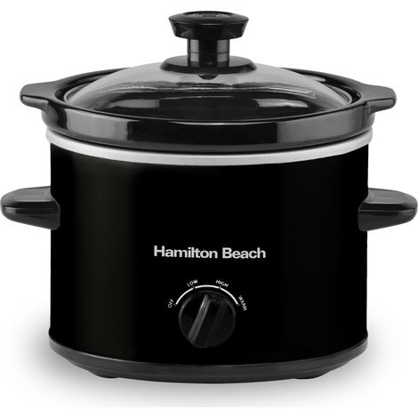 Hamilton Beach 'The Mighty Mini' 1.8L Black Slow Cooker (1/5)