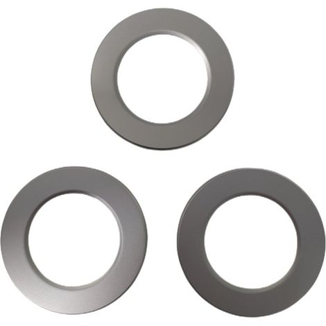 3 Pezzi Coperchi Rotondi Silver Per Faretti Led FP8705W