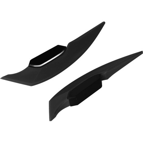 Paire d'ailerons aérodynamiques latéraux universels pour moto et scooter électrique - Noir, spoilers de carrosserie (1/5)
