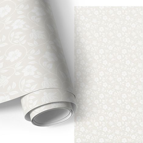 Klebefolie für Möbel - Möbelfolie - Selbstklebefolie - Kleiderschrank - Kommode - Schreibtisch - Blumenmuster 50x100 cm