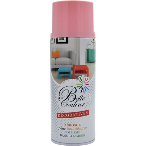 Bombe de peinture rose bonbon effet brillant RAL 3015 – Contenance 400ml – Laque pour surfaces lisses et uniformes – Belle Couleur
