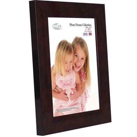 Inov8 PFE-WAGL-75 Traditionell Briten Foto und Bilderrahmen, 13 x 18 cm, Packung mit 4, walnuss Glanz
