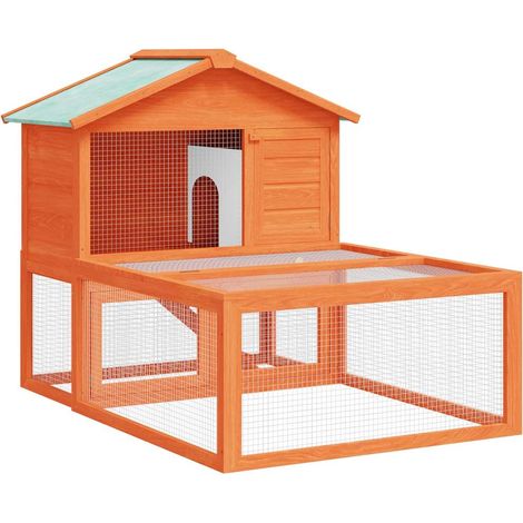 Maison Exclusive - Conigliera all'Aperto per Animali Piccoli in Legno (1/5)