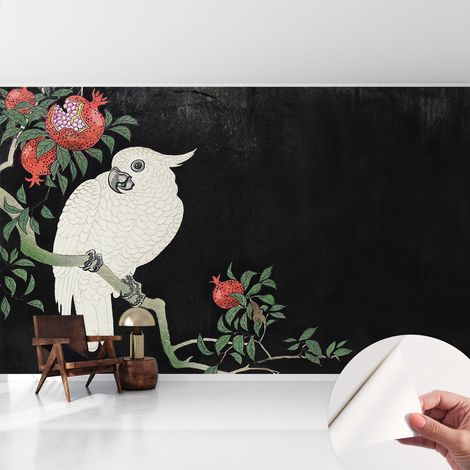 Selbstklebend Tapete modern Wohnzimmer - Wanddekoration - einfach anzubringen Paprika-Papagei 416x254 cm (1/5)