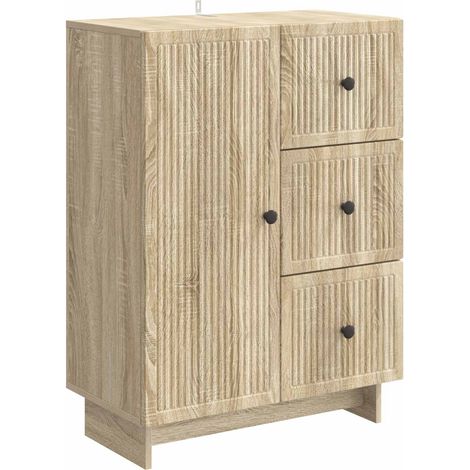 Aparador Roble Sonoma 66 x 34,5 x 90 cm Madera de Ingeniería vidaXL