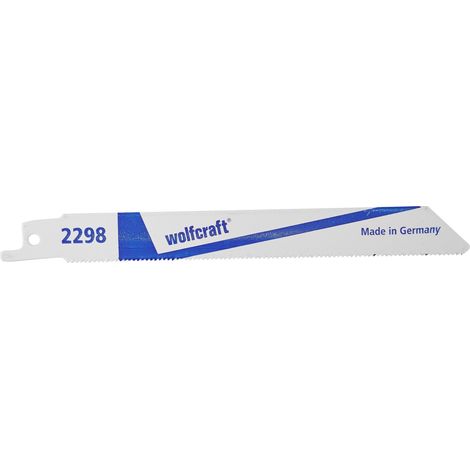 Pack 2 bim Säbelsägeblätter, Metall, dünn, Länge 150mm 2298000 wolfcraft (1/5)